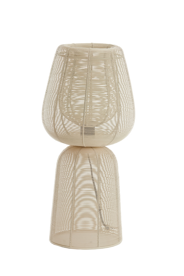 Light & Living Tafellamp Ø24x54 cm ABOSO crème