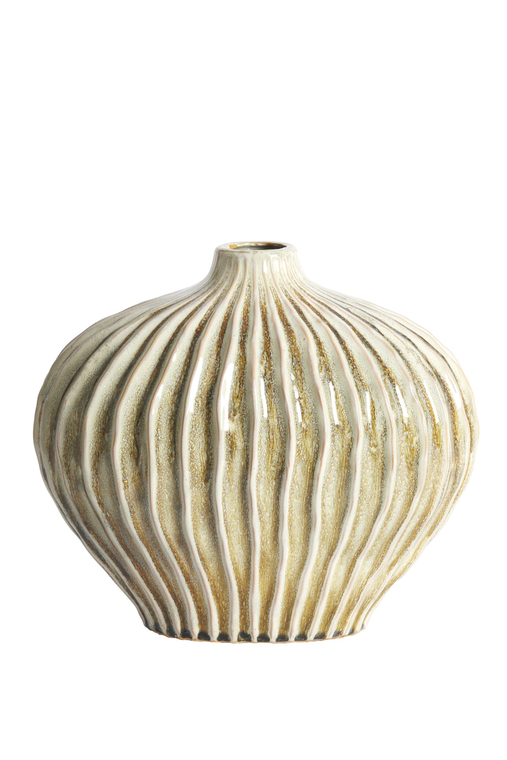 Light & Living Vaas deco 35x21x30 cm LORITO keramiek olijf groen