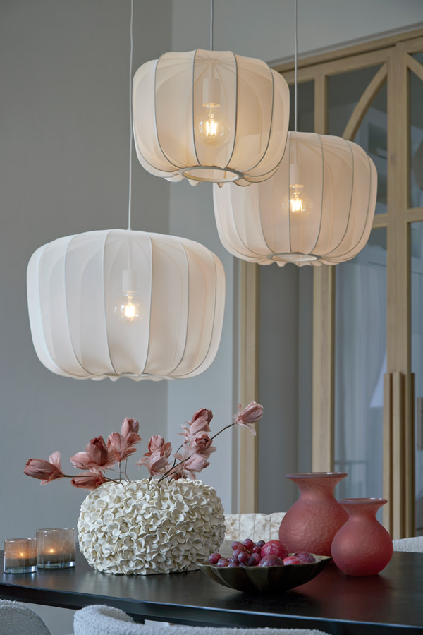 Light & Living Vaas deco Ø38x23 cm PHYLIA crème