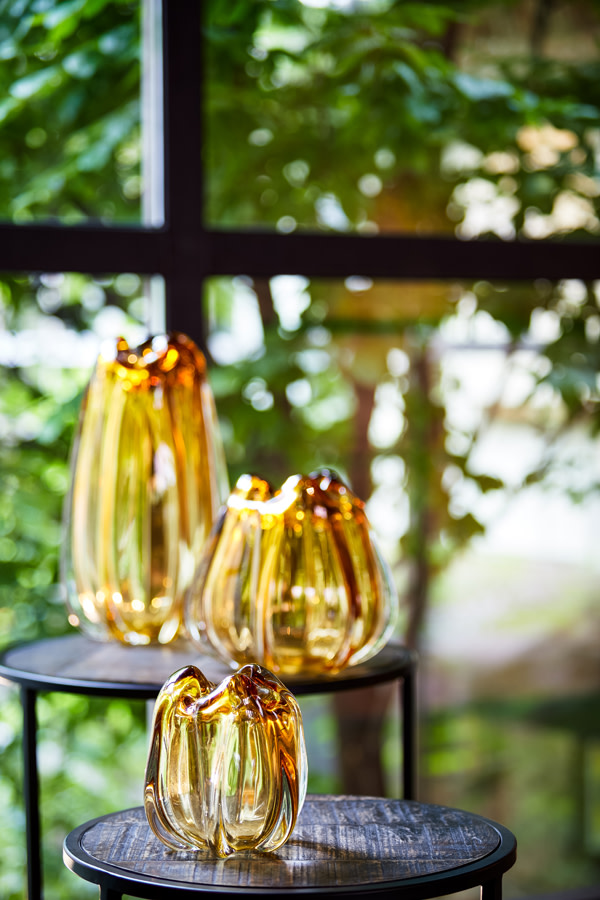 Light & Living Vaas Ø21x30 cm MURELA glas amber