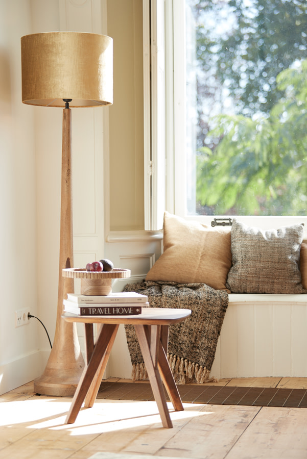 Light & Living Vloerlamp Ø25x135 cm JOVANY hout mat bruin