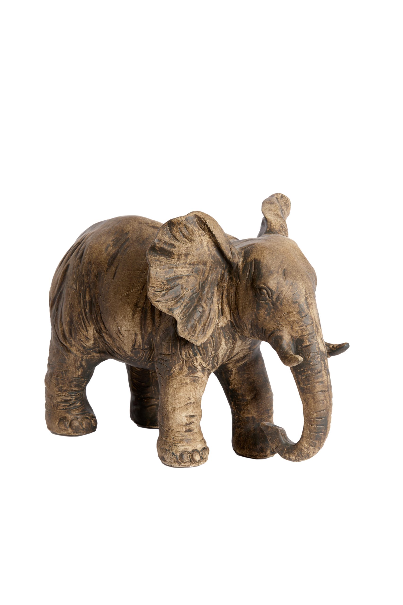 Light & Living Ornament 30,5x18,5x24 cm ELEPHANT antiek donker bruin