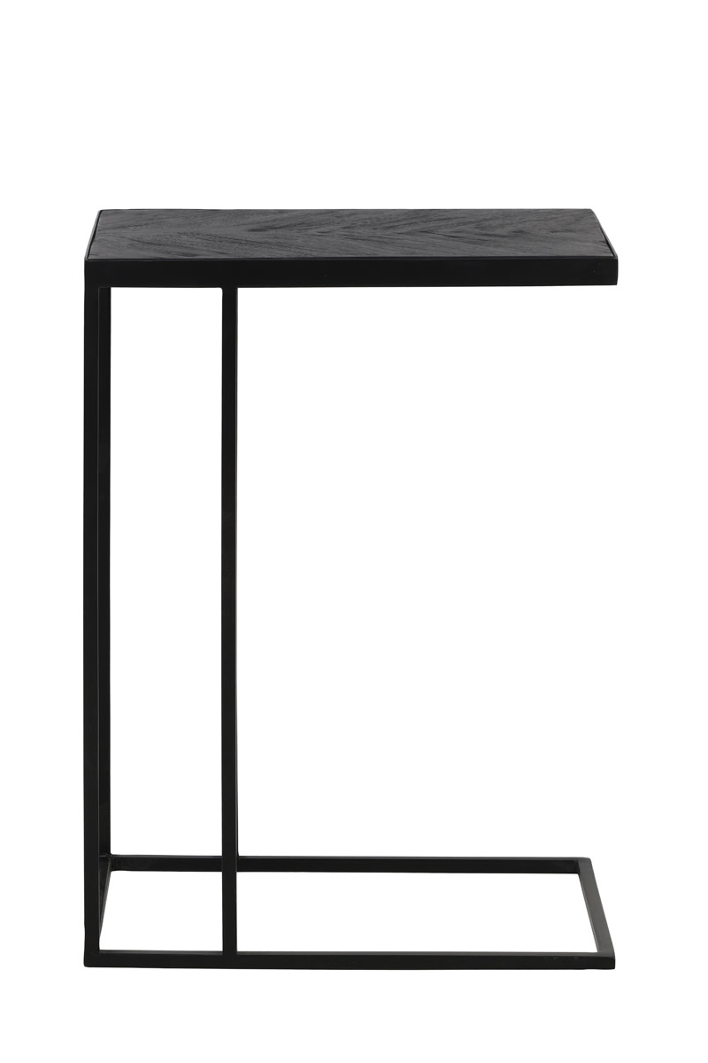 Light & Living Bijzettafel 45x30x62 cm CHISA mango hout zwart-zwart