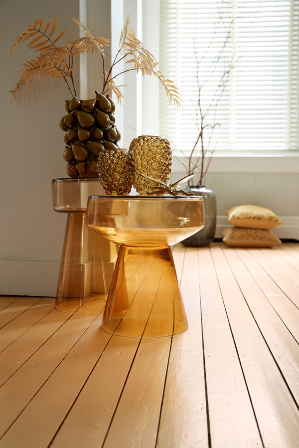 Light & Living Vaas deco 23,5x23x32,5 cm NATALIA keramiek geel-bruin