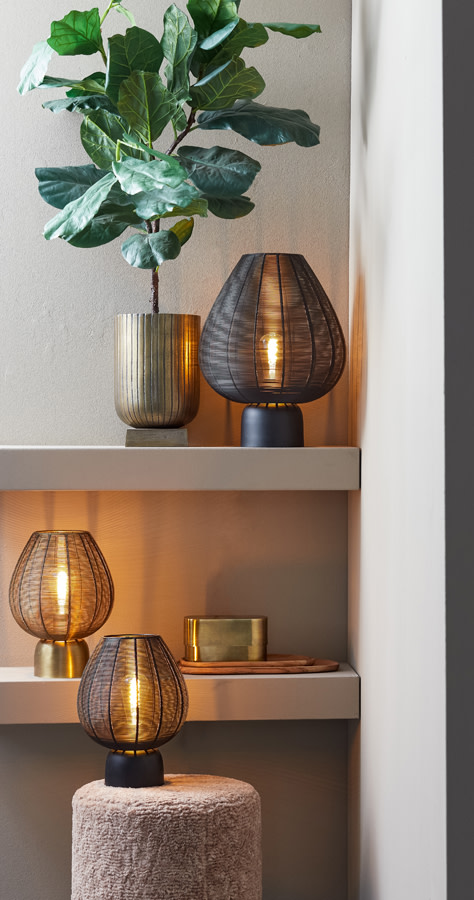 Light & Living Tafellamp Ø25x34 cm SUNEKO antiek brons