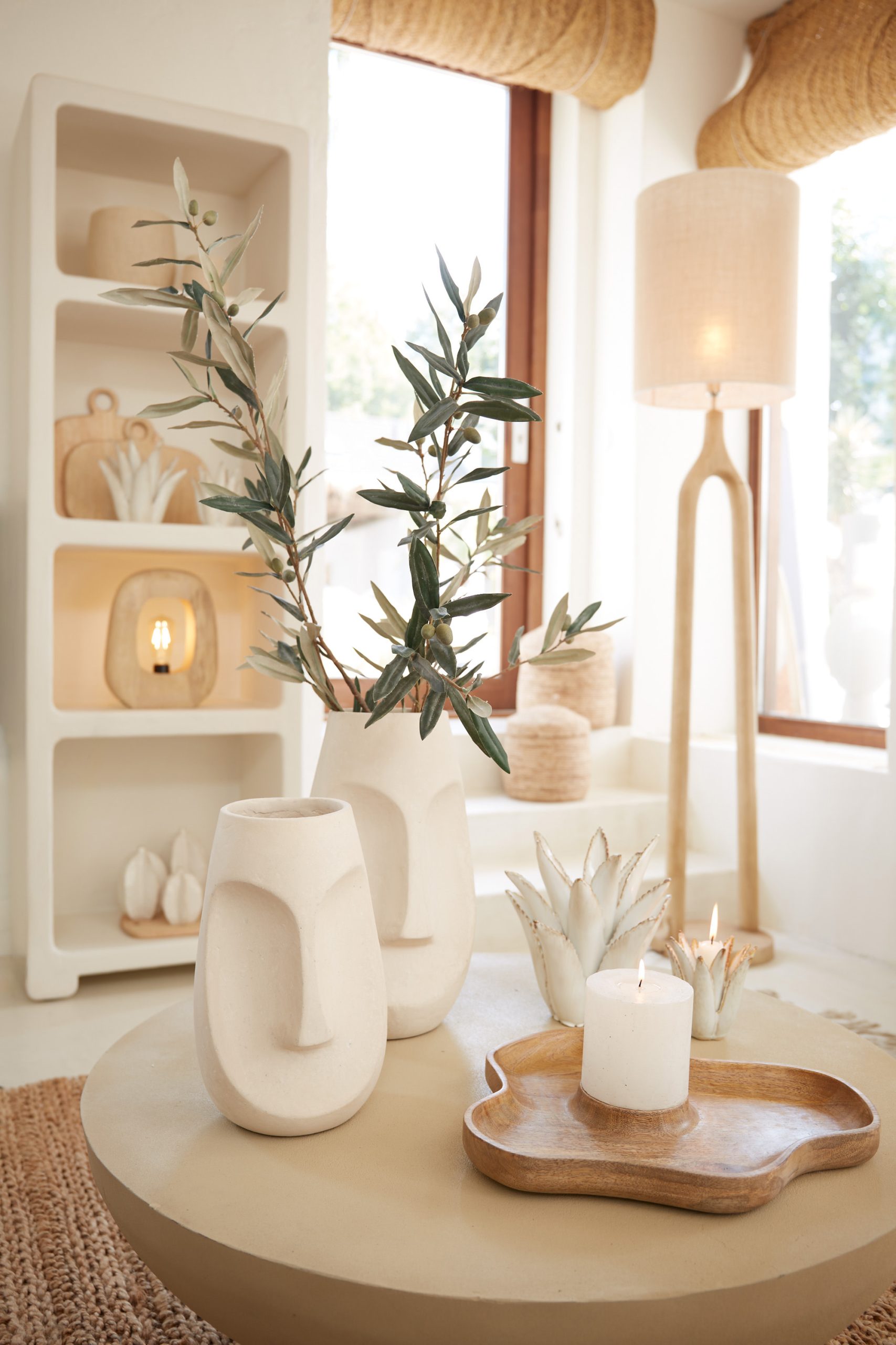 Light & Living Pot deco 21x18x36 cm FACE naturel