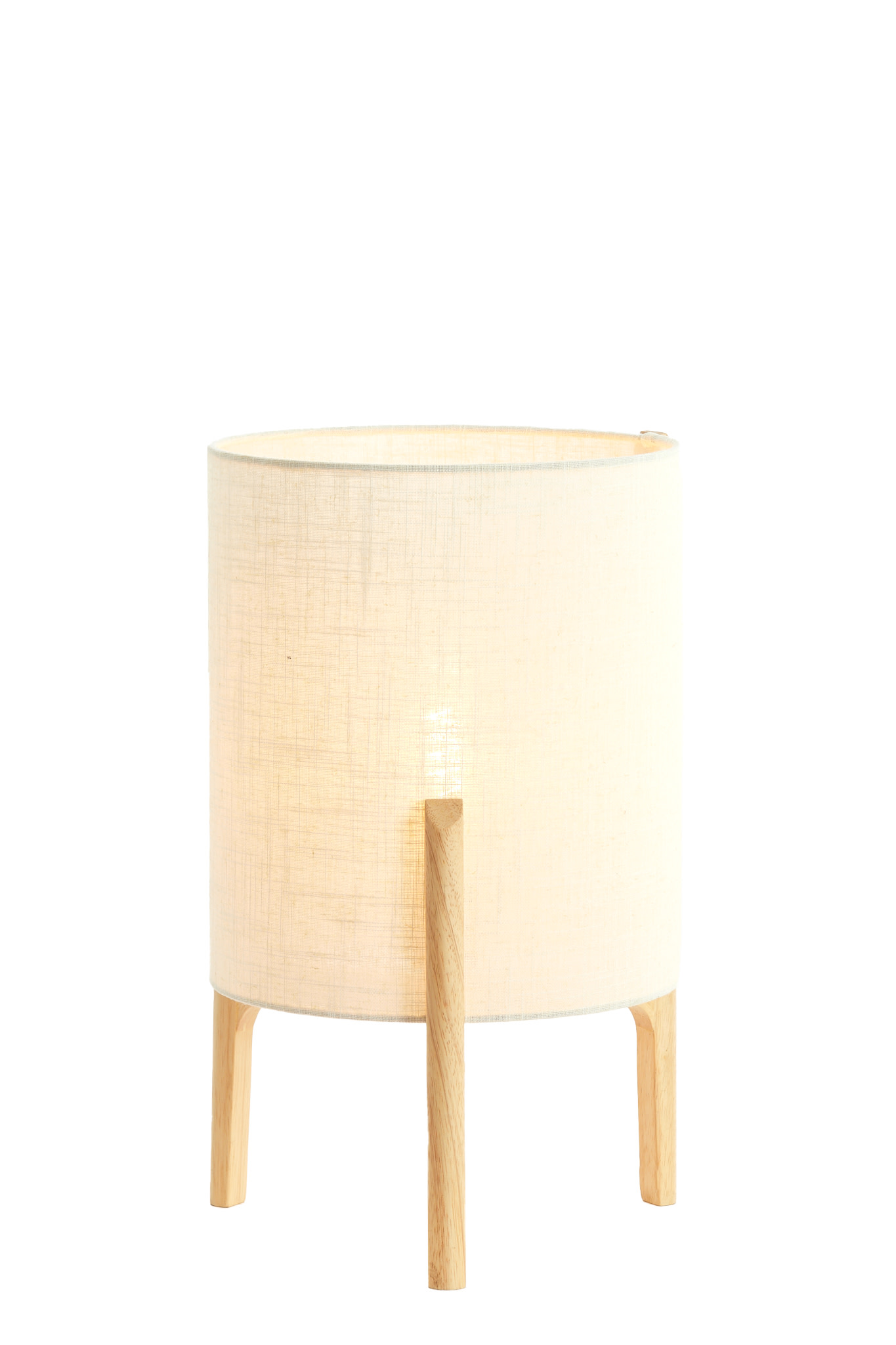 Light & Living Tafellamp Ø28x44 cm LITTO naturel+linnen wit