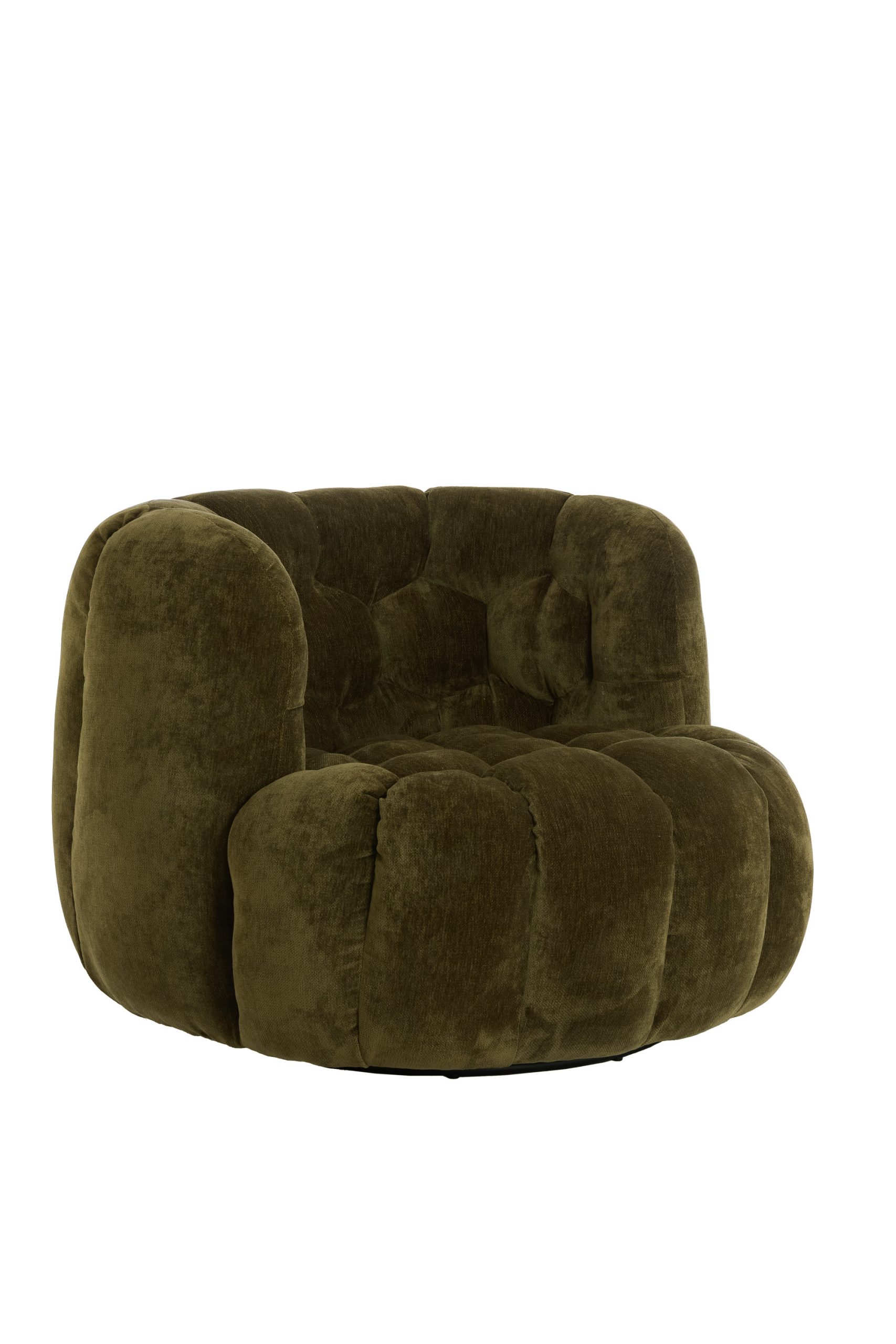 Light & Living Stoel 100x98x72 cm AMARA velvet olijf groen
