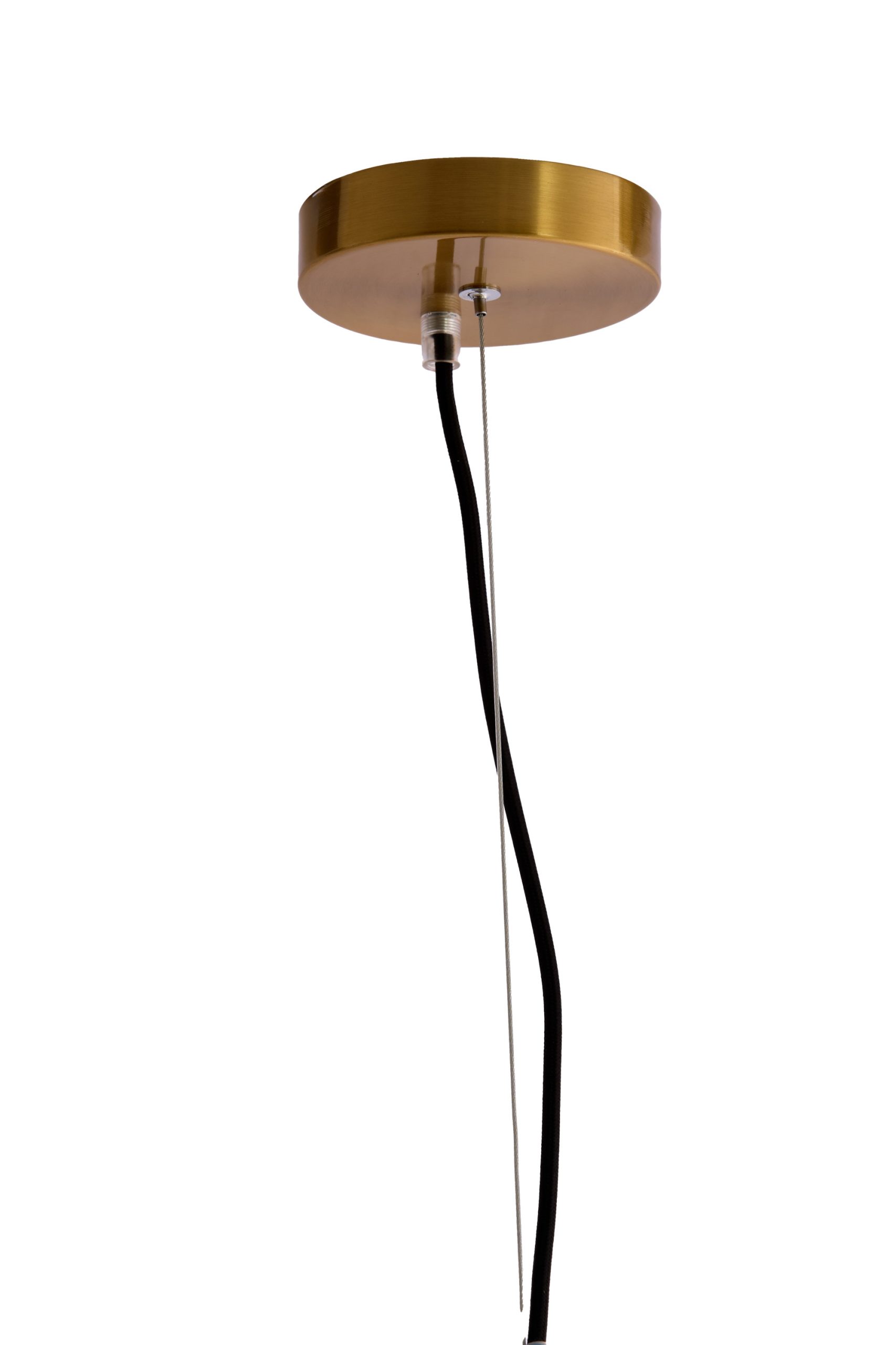 Light & Living Hanglamp Ø33x43 cm LEONA antiek brons+glas amber