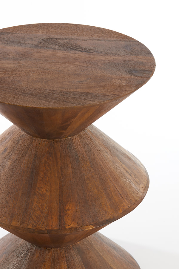 Light & Living Bijzettafel Ø45x60 cm LARUS mango hout bruin