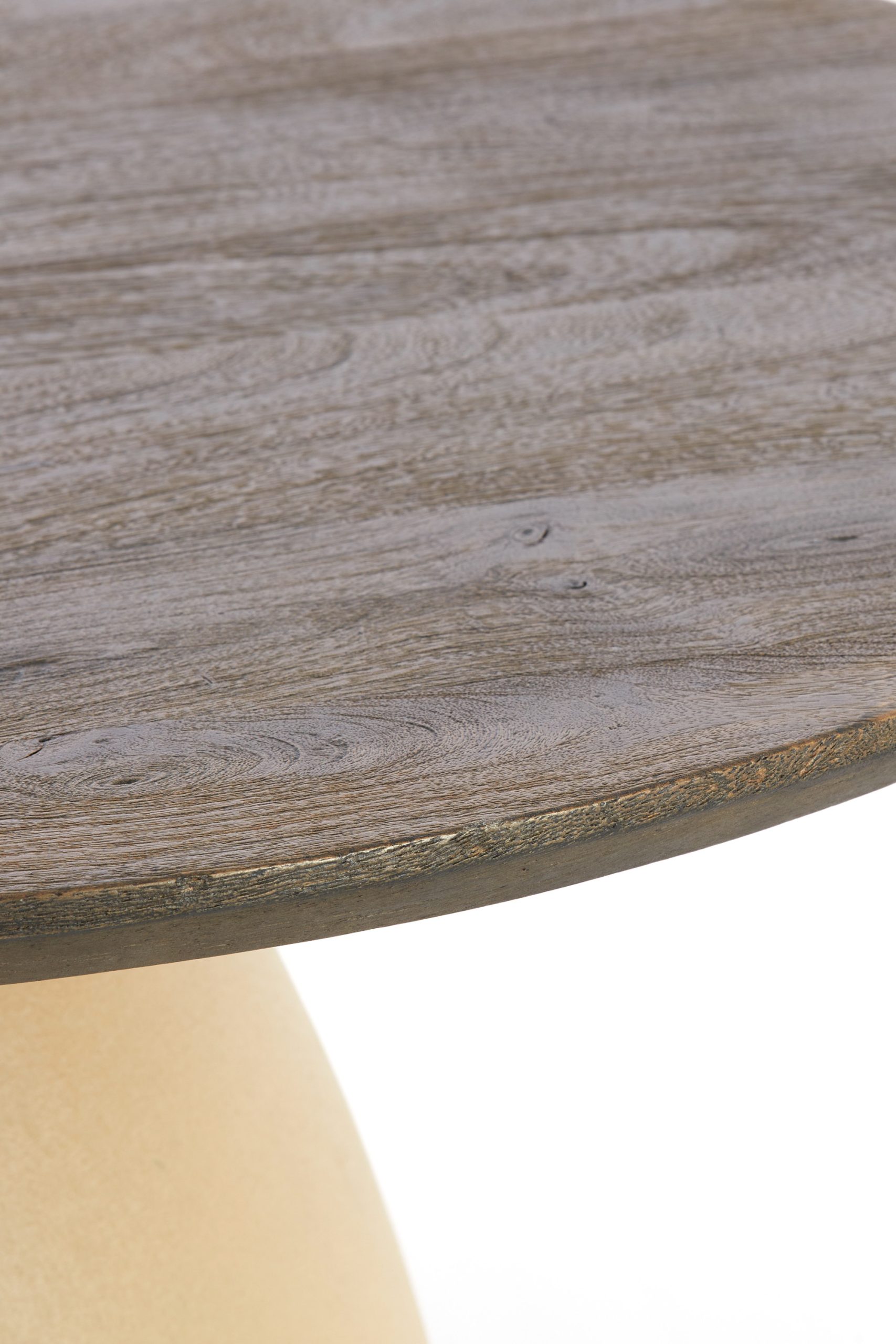 Light & Living Salontafel Ø80x40 cm OCANA hout olie bruin+mat beige