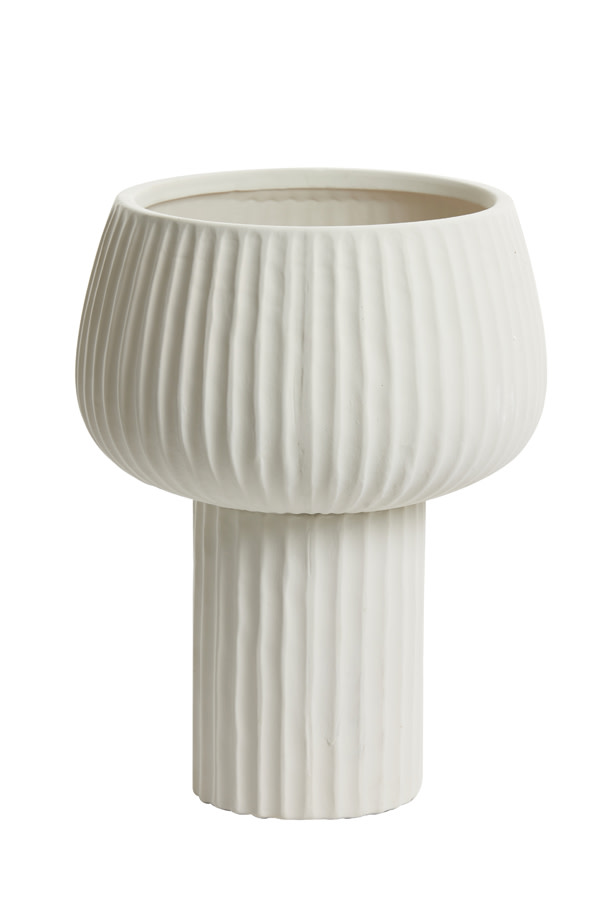 Light & Living Vaas deco Ø22,5x31,5 cm FEYA keramiek crème
