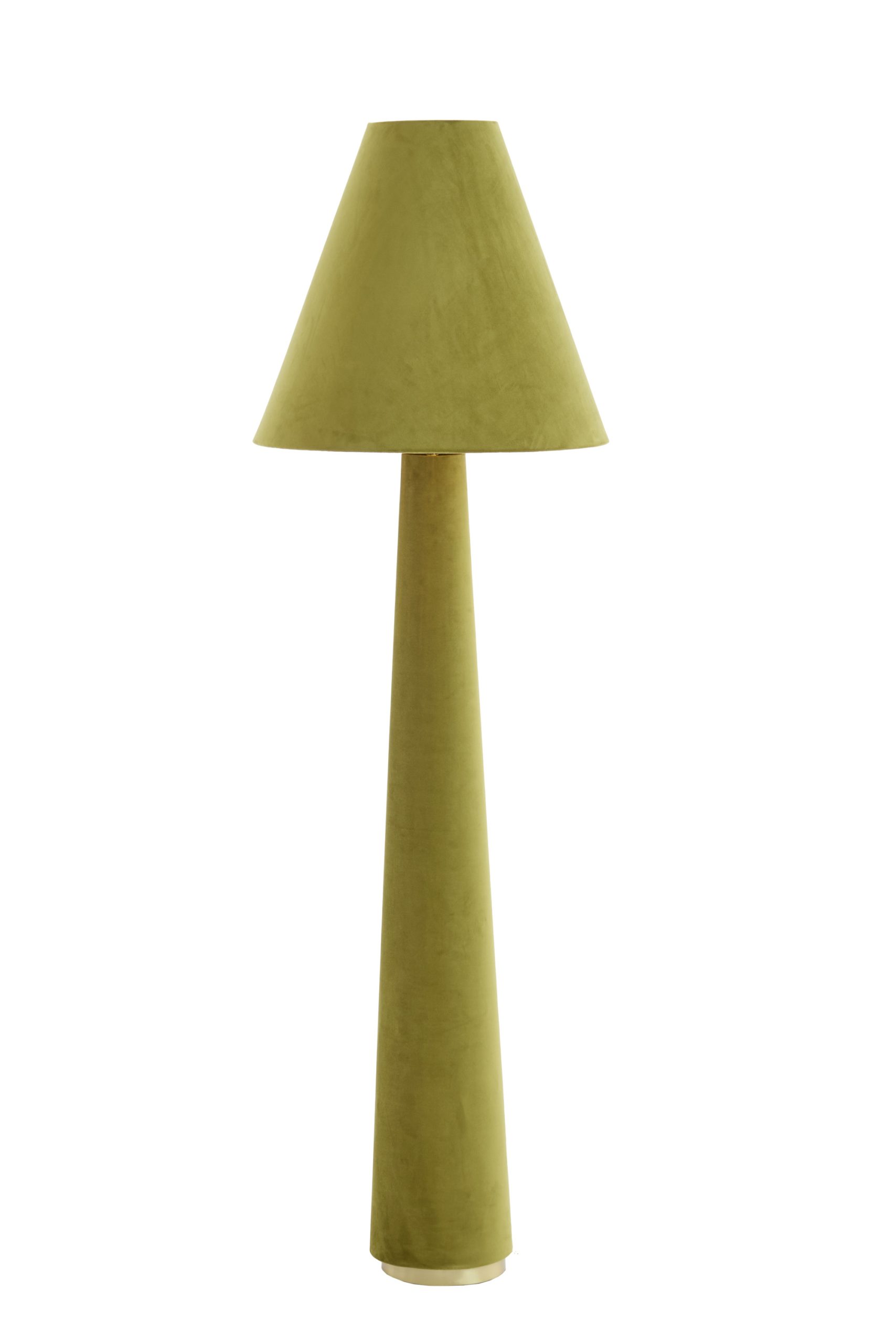 Light & Living Vloerlamp Ø50x168 cm DEVIA velvet groen