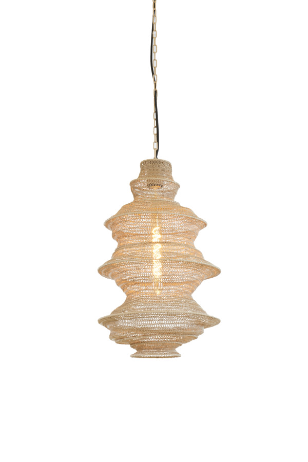 Light & Living Hanglamp Ø31x55 cm NAKISHA zand