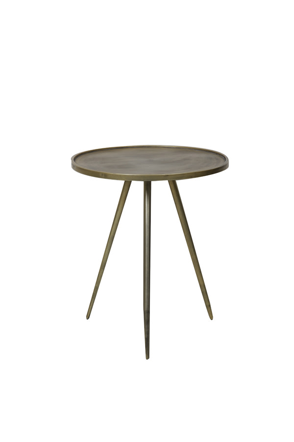 Light & Living Bijzettafel Ø51x60 cm ENVIRA antiek goud