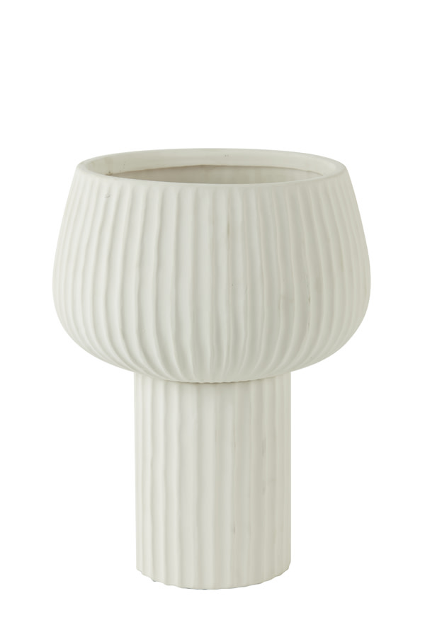 Light & Living Vaas deco Ø27,5x36 cm FEYA keramiek crème