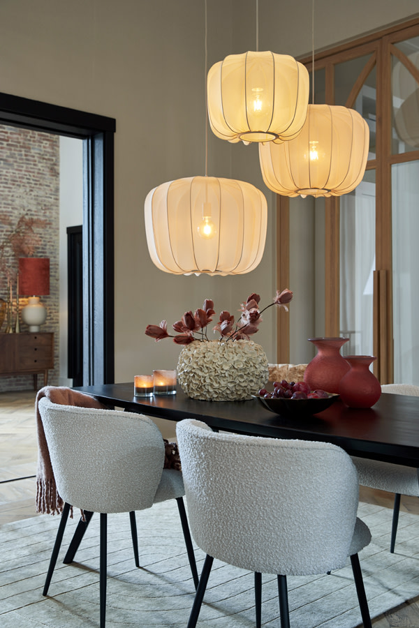 Light & Living Hanglamp Ø60x45 cm PLUMERIA zand