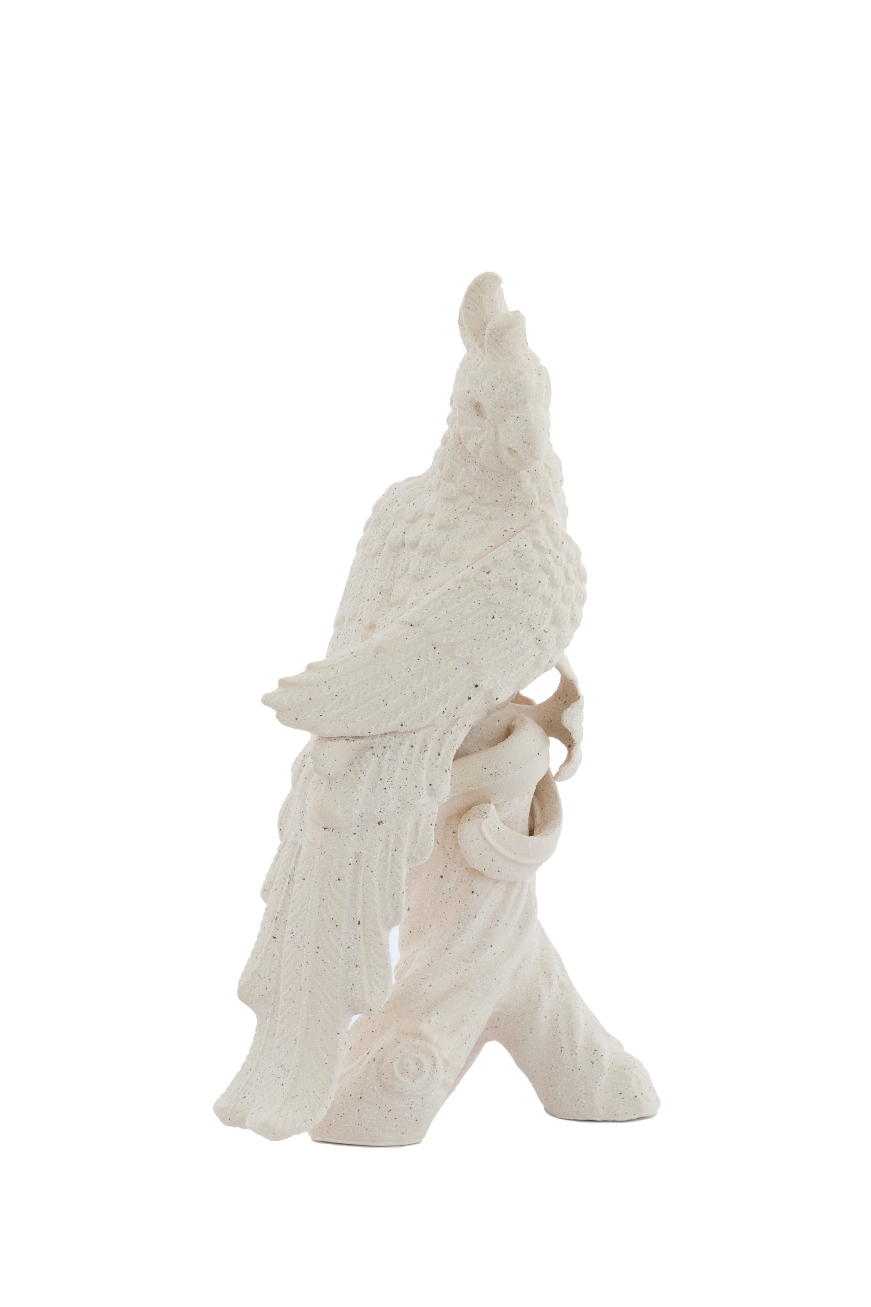 Light & Living Ornament 22,5x14x39 cm BIRD keramiek mat crème