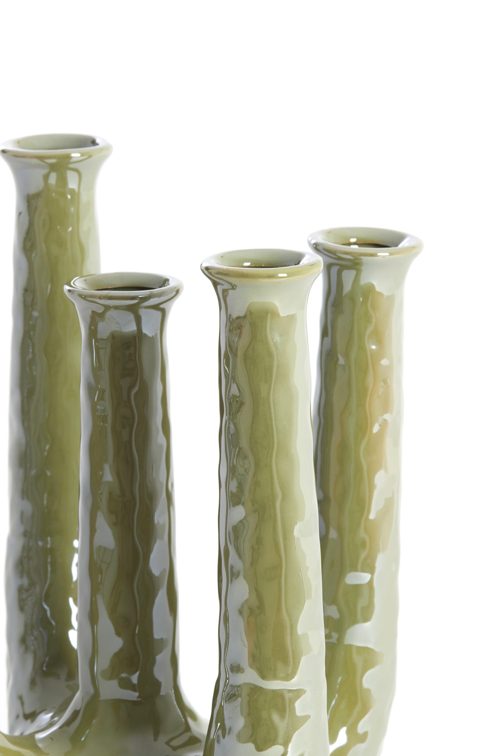 Light & Living Vaas deco 20x14x25 cm LEONJO keramiek olie licht groen