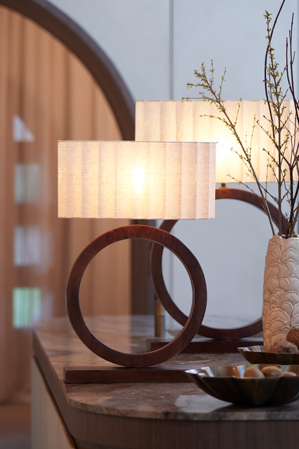 Light & Living Kap ovaal recht smal 45-21-22 cm DISLI naturel
