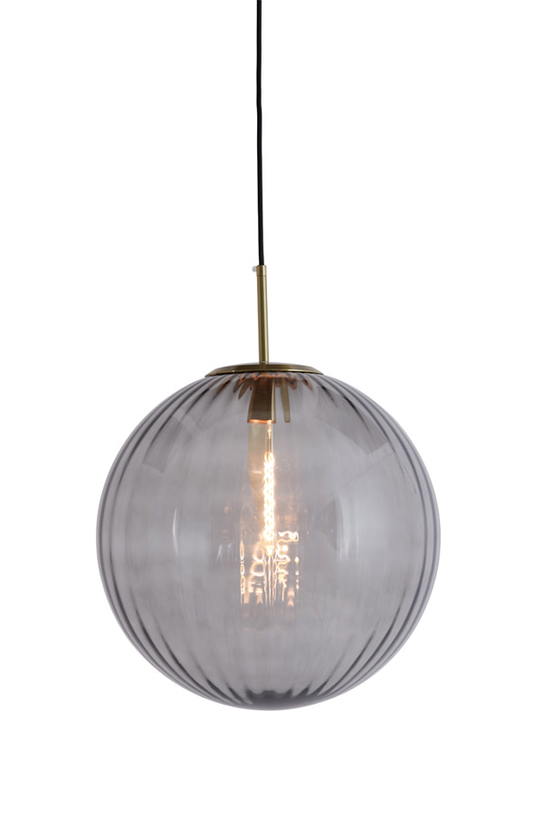 Light & Living Hanglamp Ø40 cm MAGDALA glas licht grijs+goud