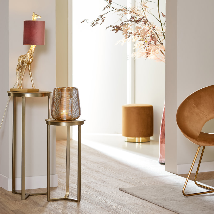 Light & Living Zuil Ø35x81 cm RETIRO licht goud