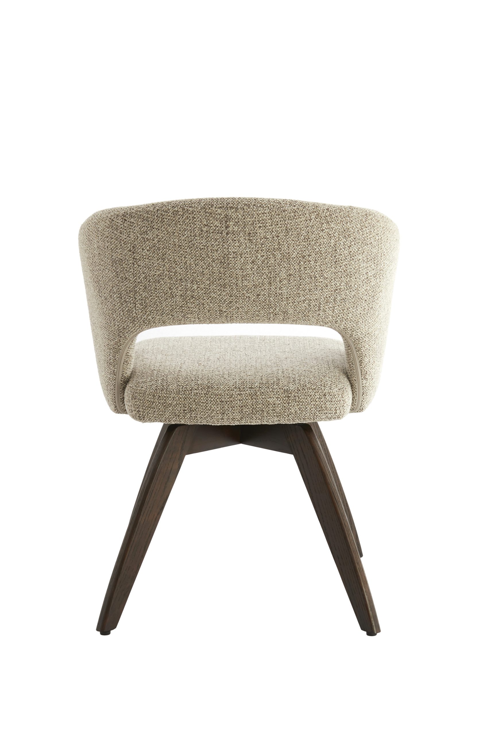 Light & Living Eetkamerstoel 60x59x78 cm FLEN hout donker bruin+crème-bruin