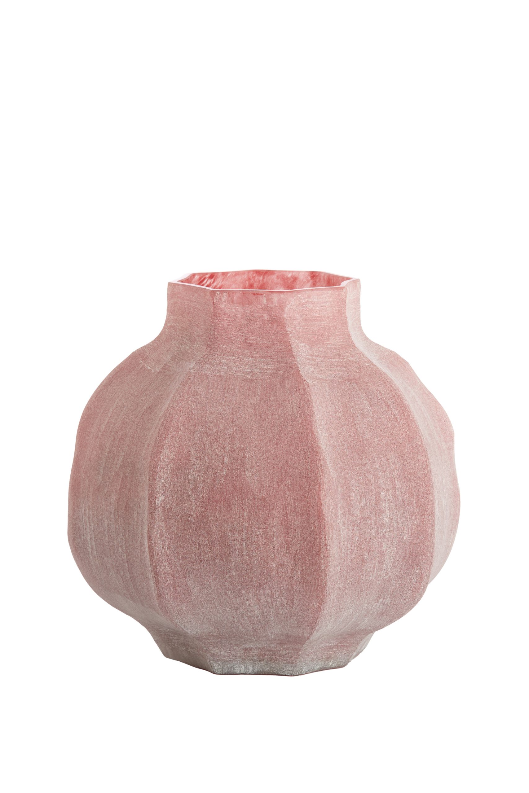 Light & Living Vaas Ø32,5x32 cm TEJEDA glas donker roze