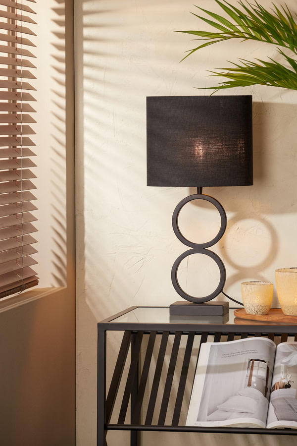 Light & Living Lampvoet 15x10x36 cm STELIOS mat zwart