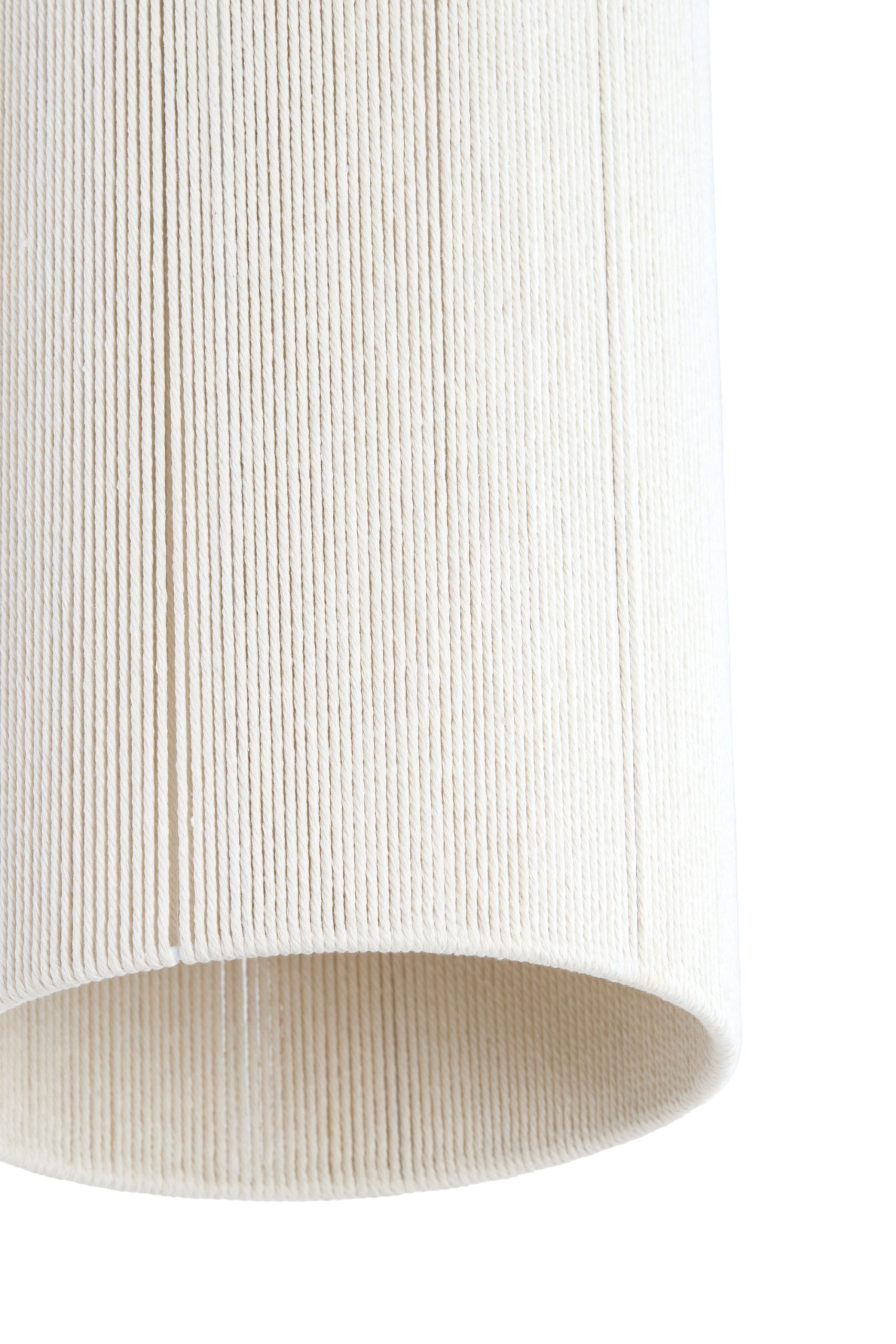 Light & Living Hanglamp Ø16x31 cm DANIA hout print d bruin+touw crème