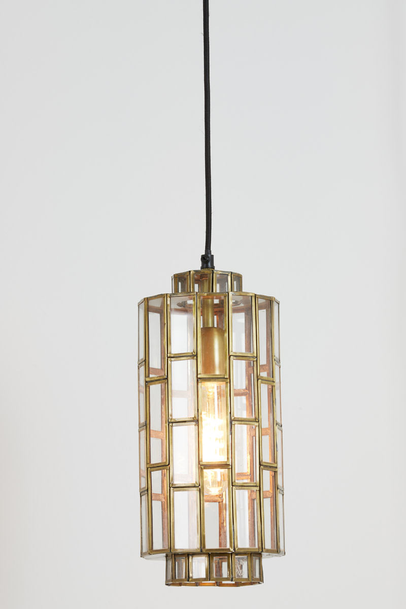 Light & Living Hanglamp Ø15x31 cm SØSTRENE antiek brons+glas