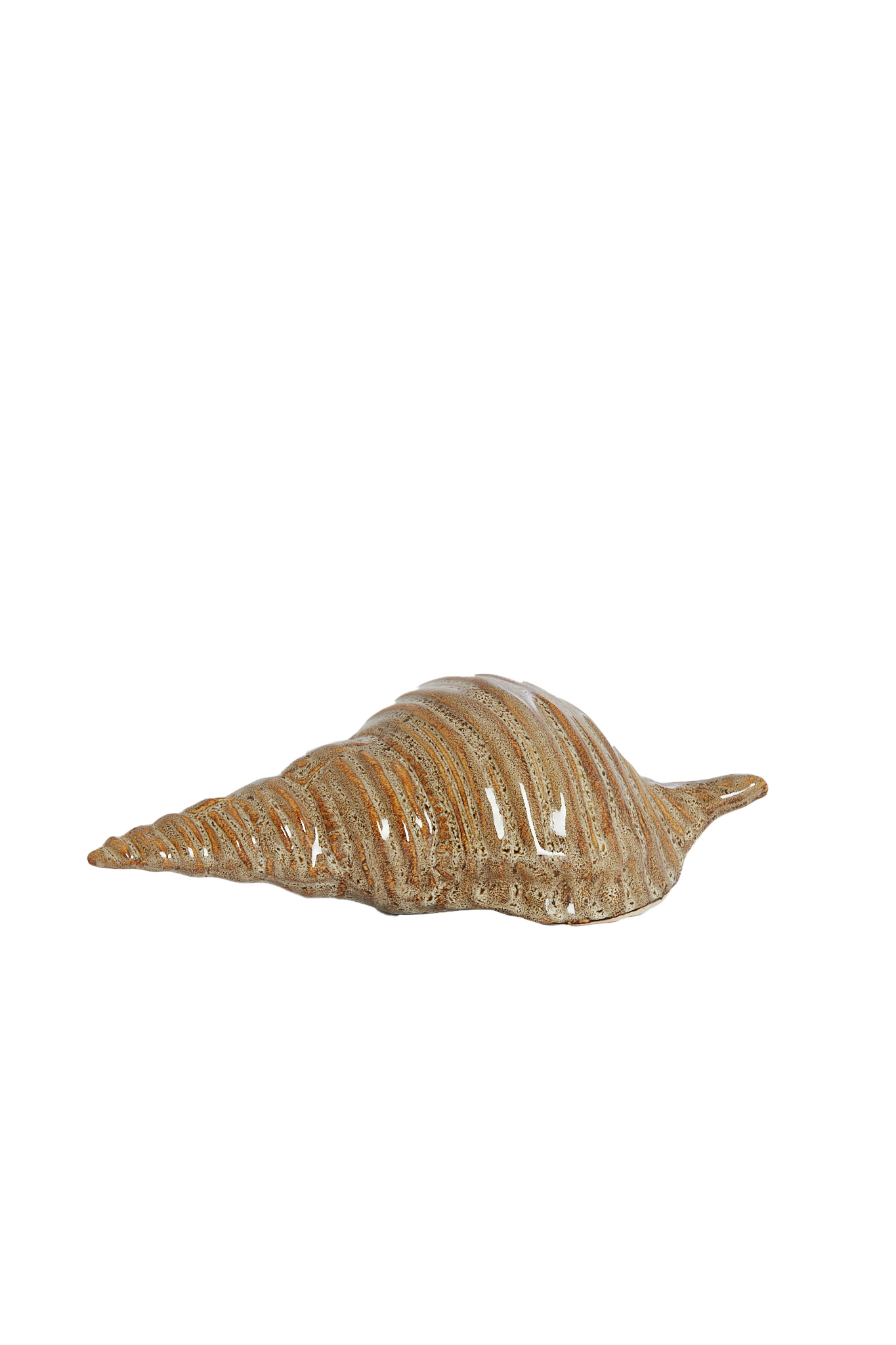 Light & Living Ornament 23x9,5x7,5 cm SHELL keramiek bruin