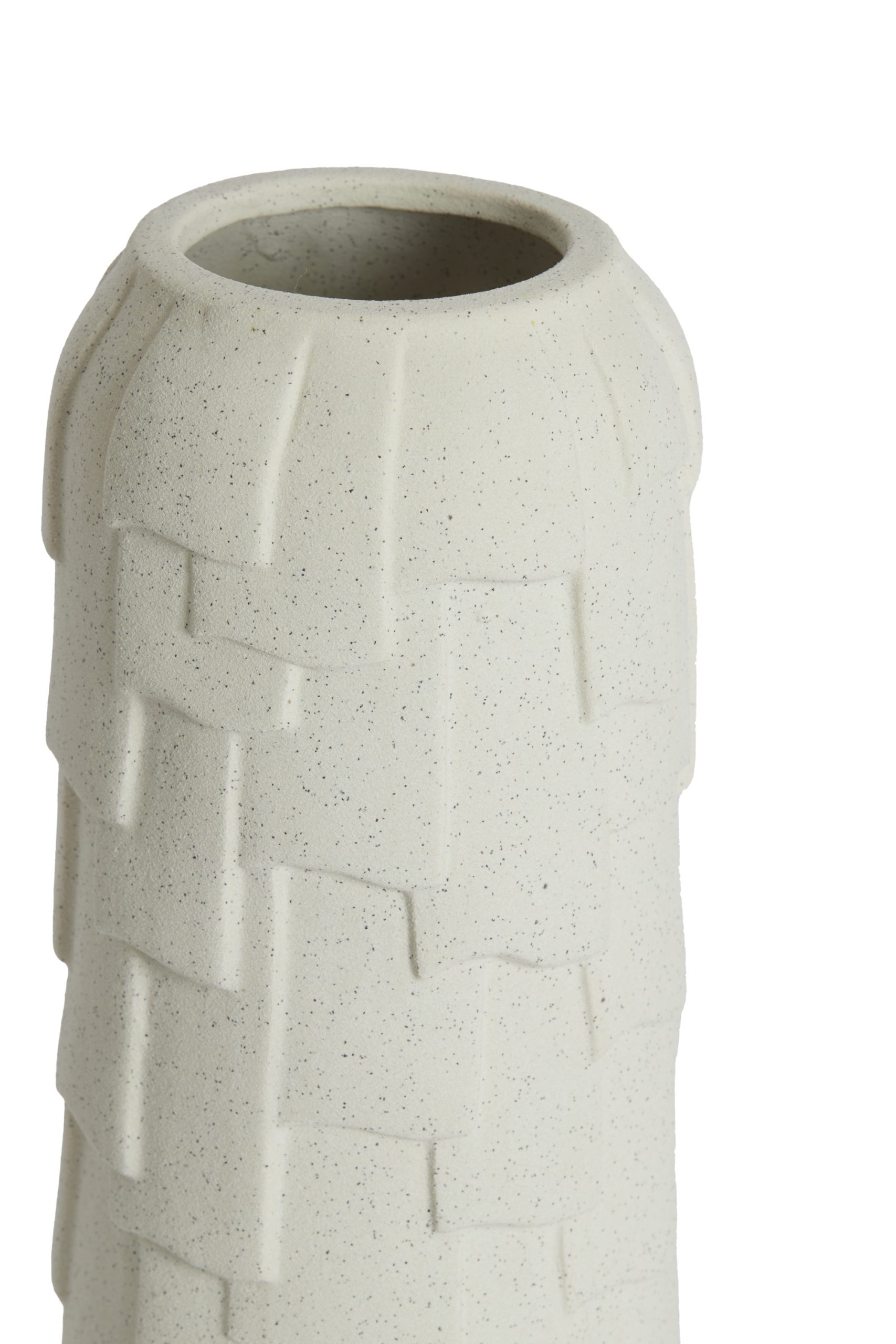 Light & Living Vaas deco Ø14x34,5 cm LEIMA keramiek mat crème