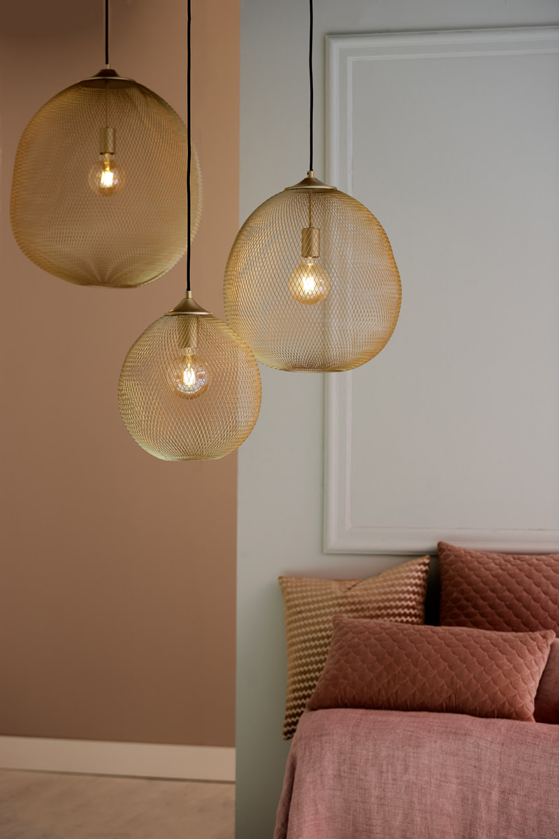 Light & Living Hanglamp Ø40x45 cm MOROC goud