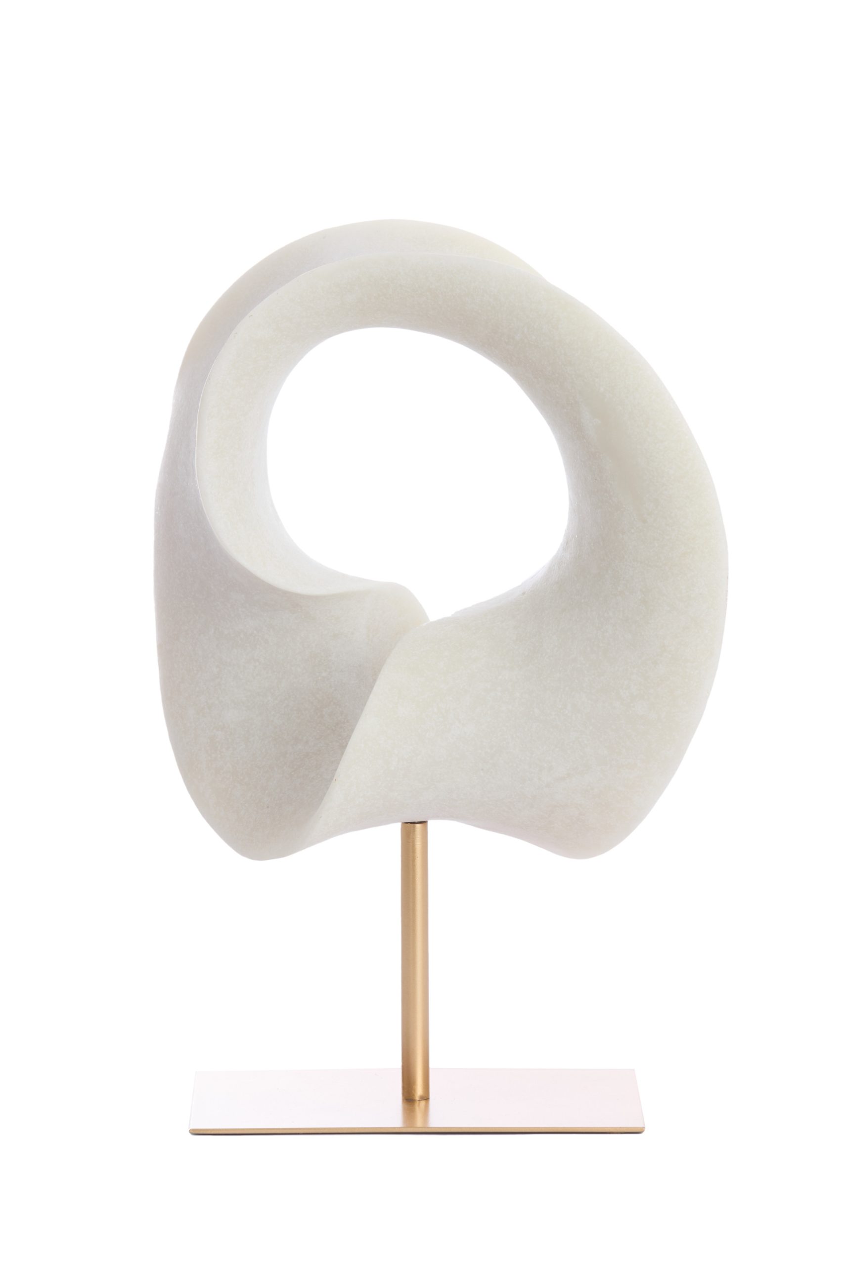 Light & Living Ornament op voet 34x18x43 cm VODICE crème+antiek brons
