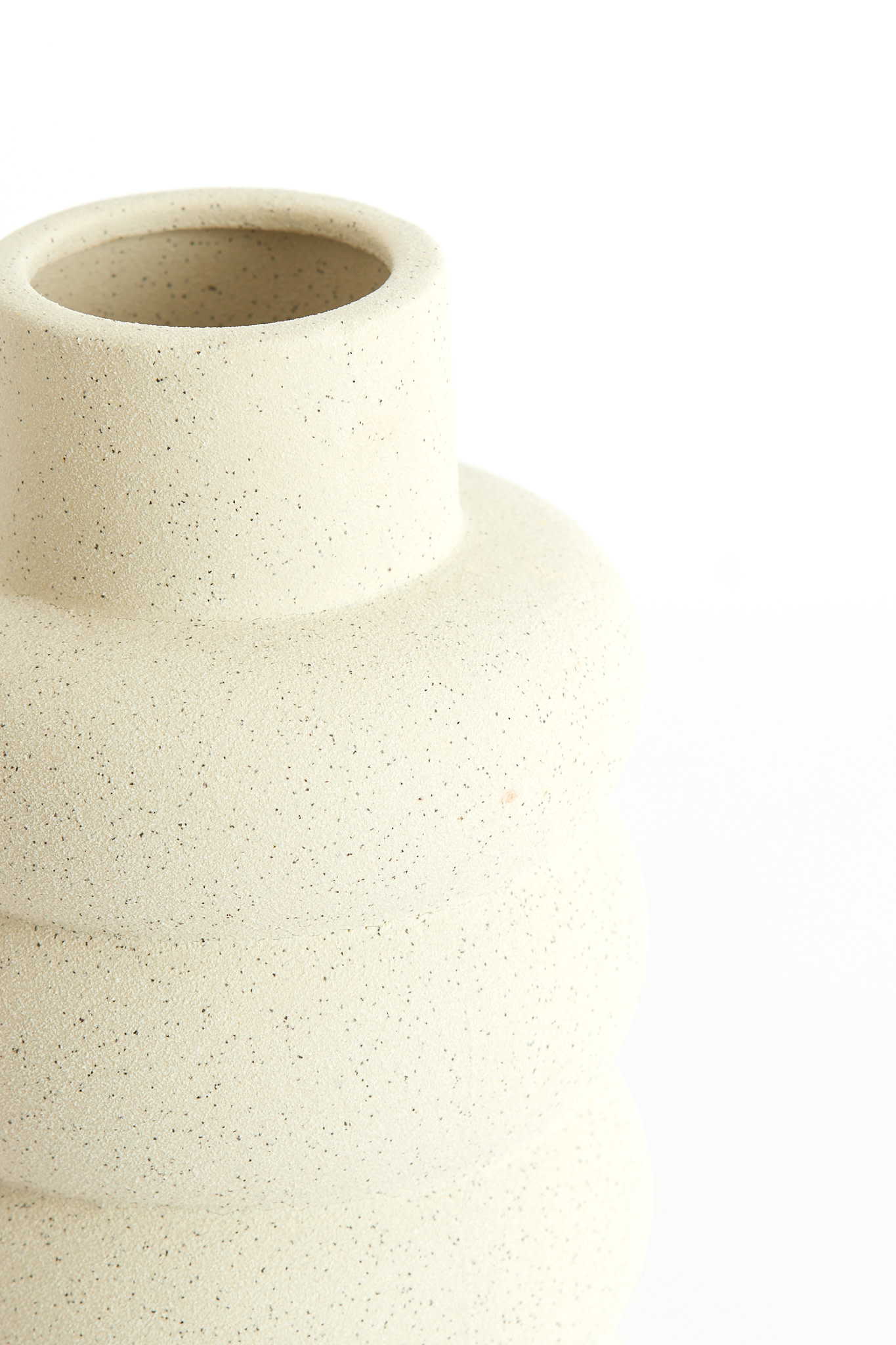 Light & Living Vaas deco Ø20x42 cm TRIORA keramiek mat crème