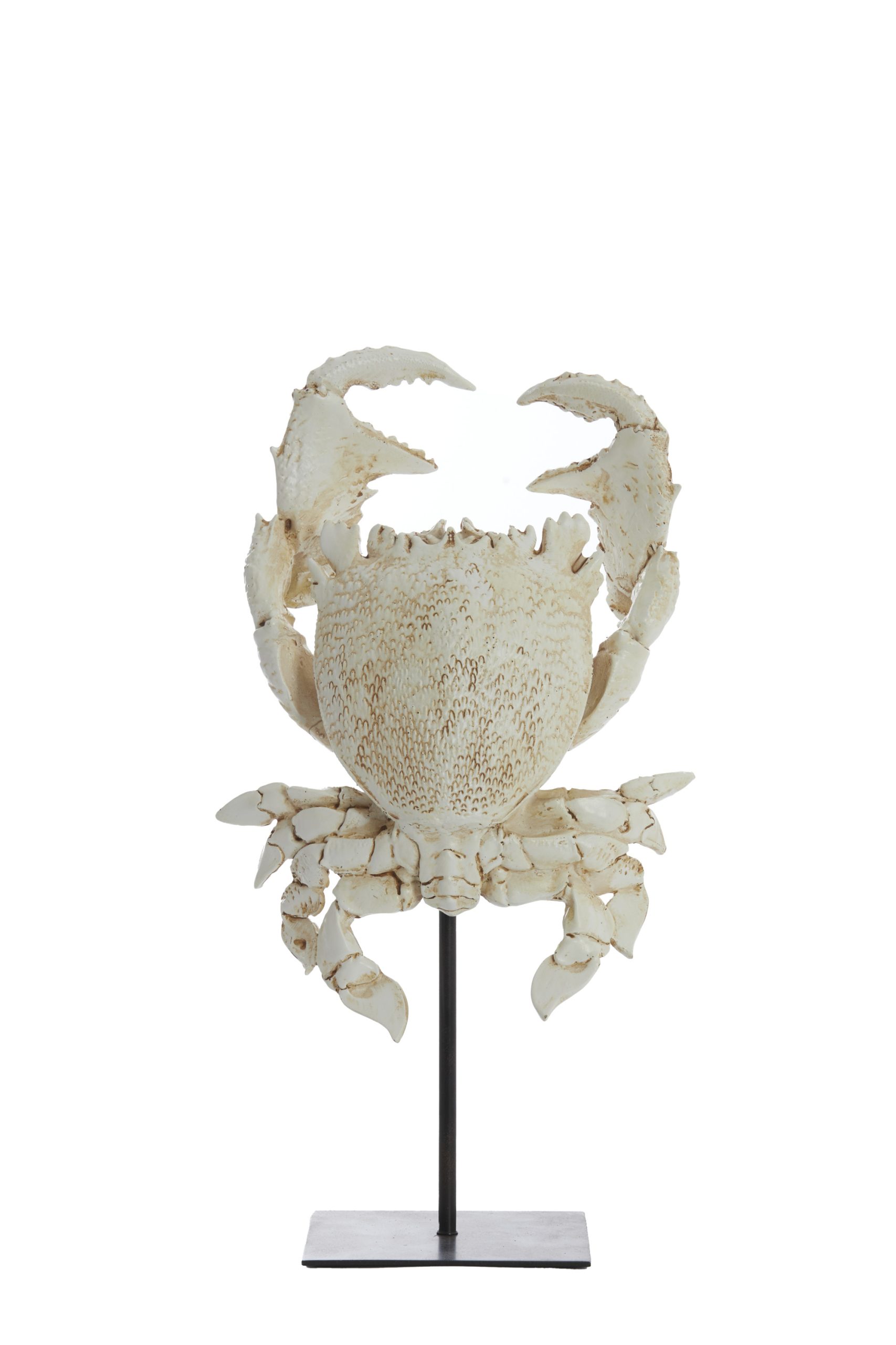 Light & Living Ornament op voet 23x12,5x42,5 cm CRAB gebroken wit