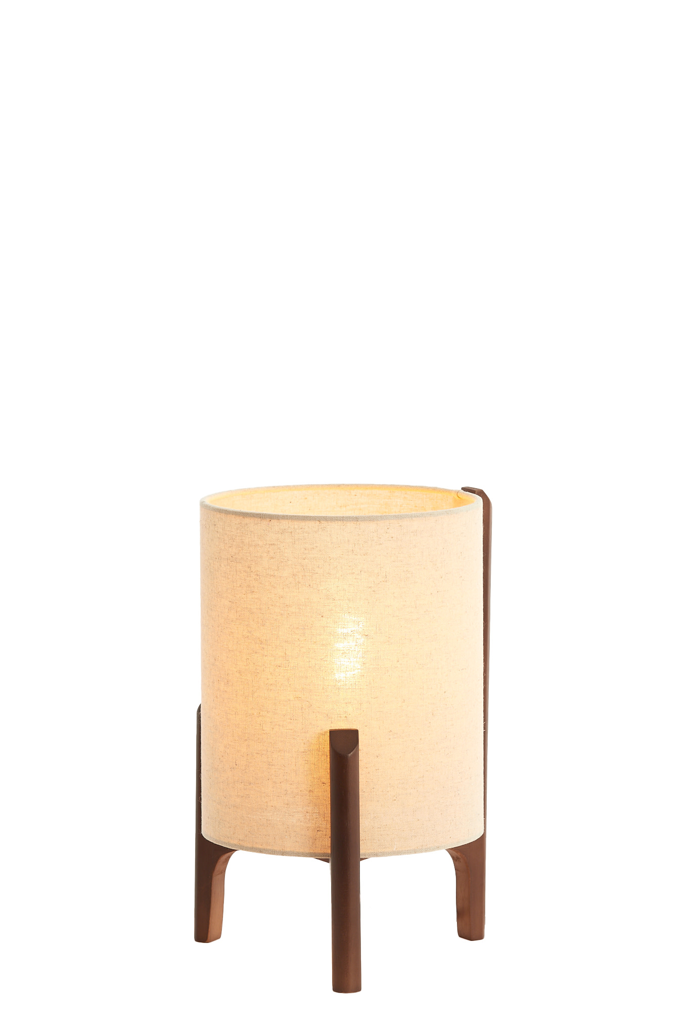 Light & Living Tafellamp Ø22x33 cm LITTO donker bruin+linnen naturel