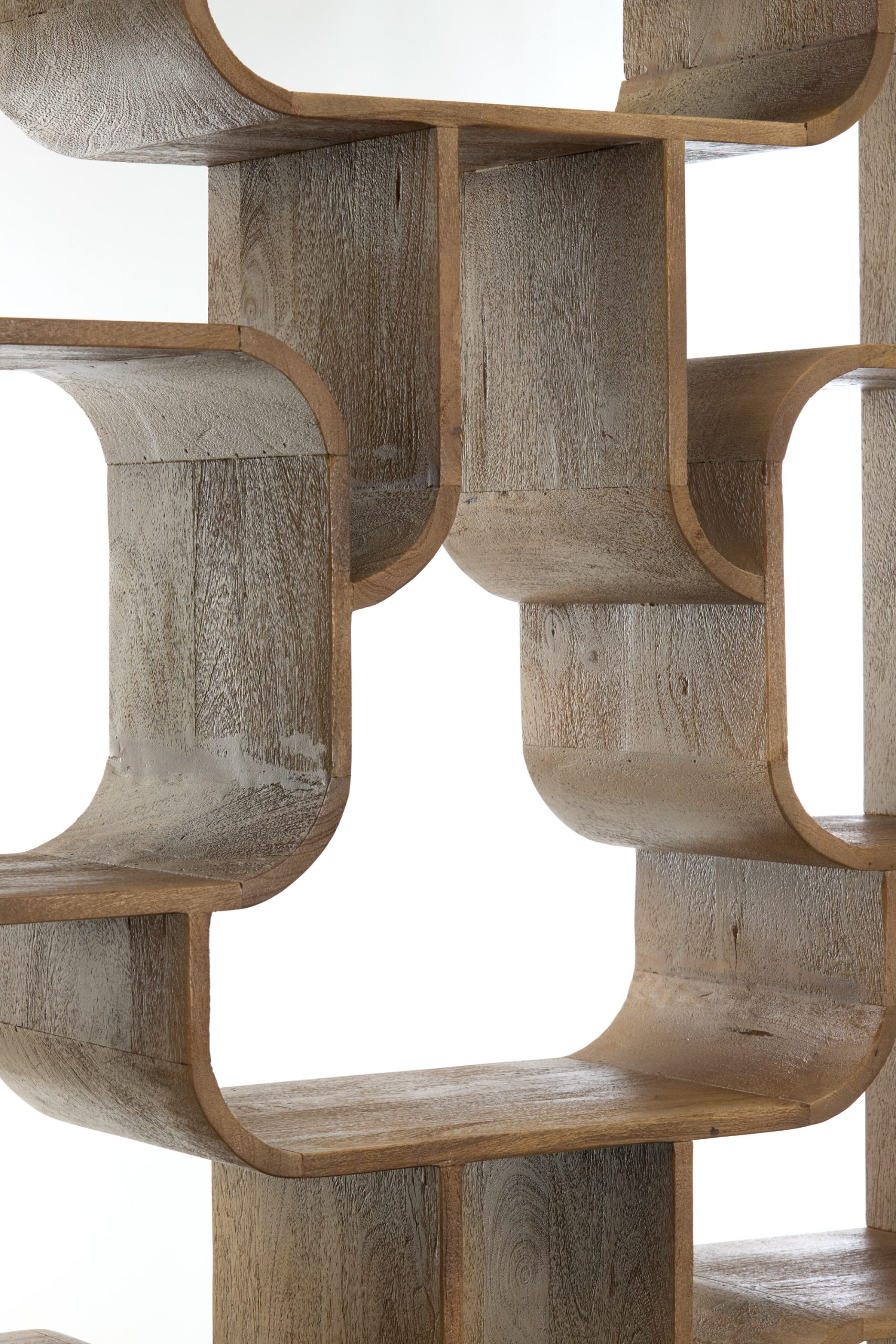 Light & Living Kast open 100x30x200 cm LABARE grijs-donker bruin