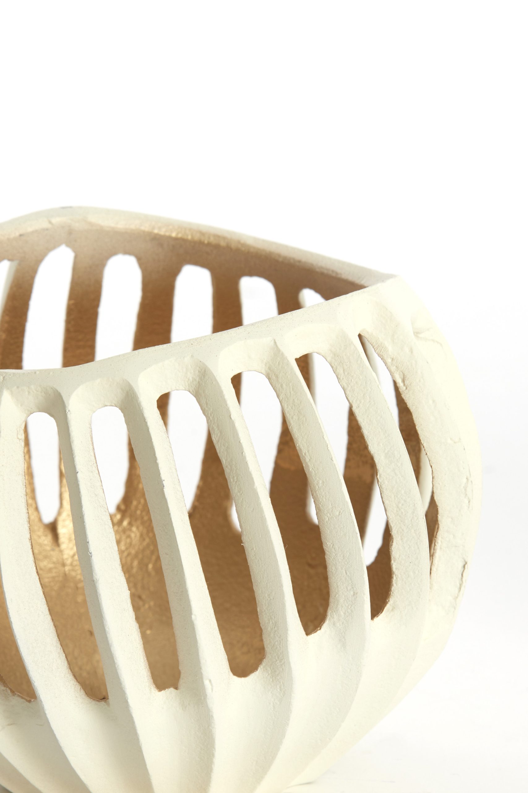 Light & Living Theelicht Ø16x12 cm CHALCO crème+goud