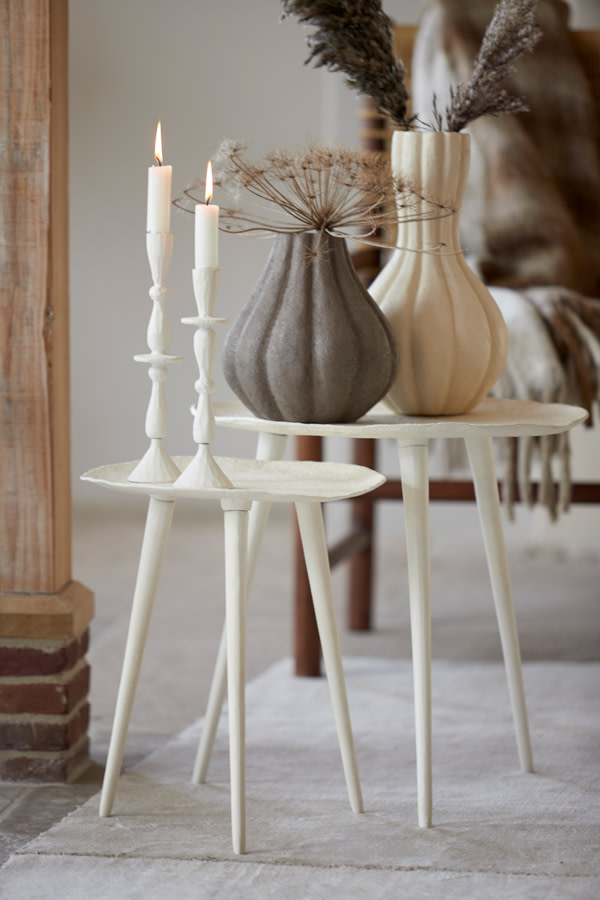Light & Living Kandelaar Ø7x24,5 cm CASANDRA crème