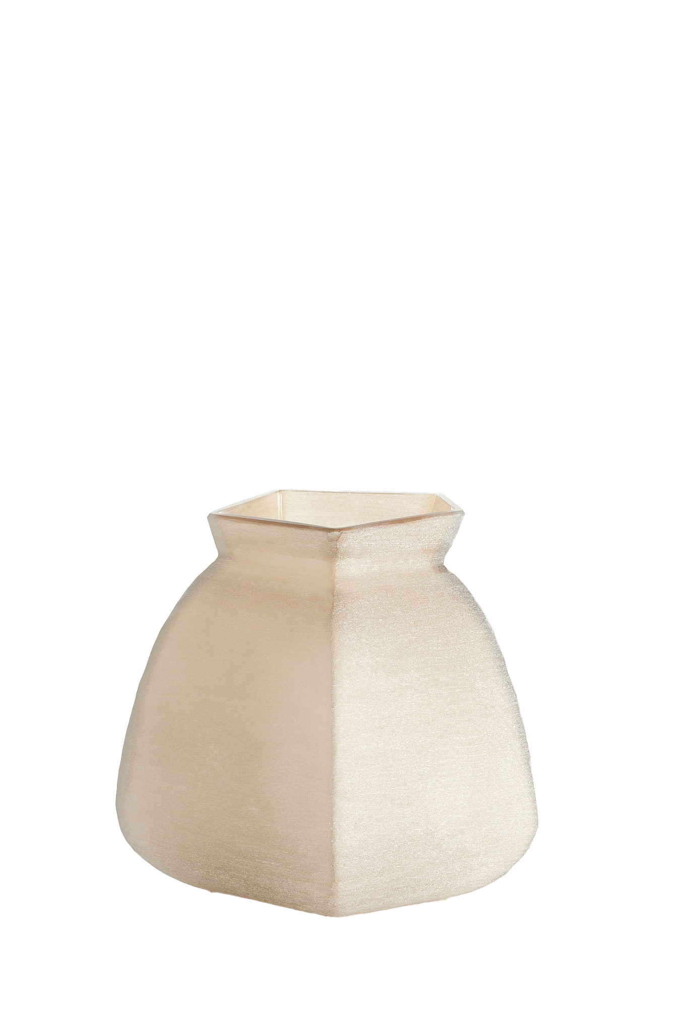Light & Living Vaas 26,5x25,5x27 cm VELIKO glas licht bruin