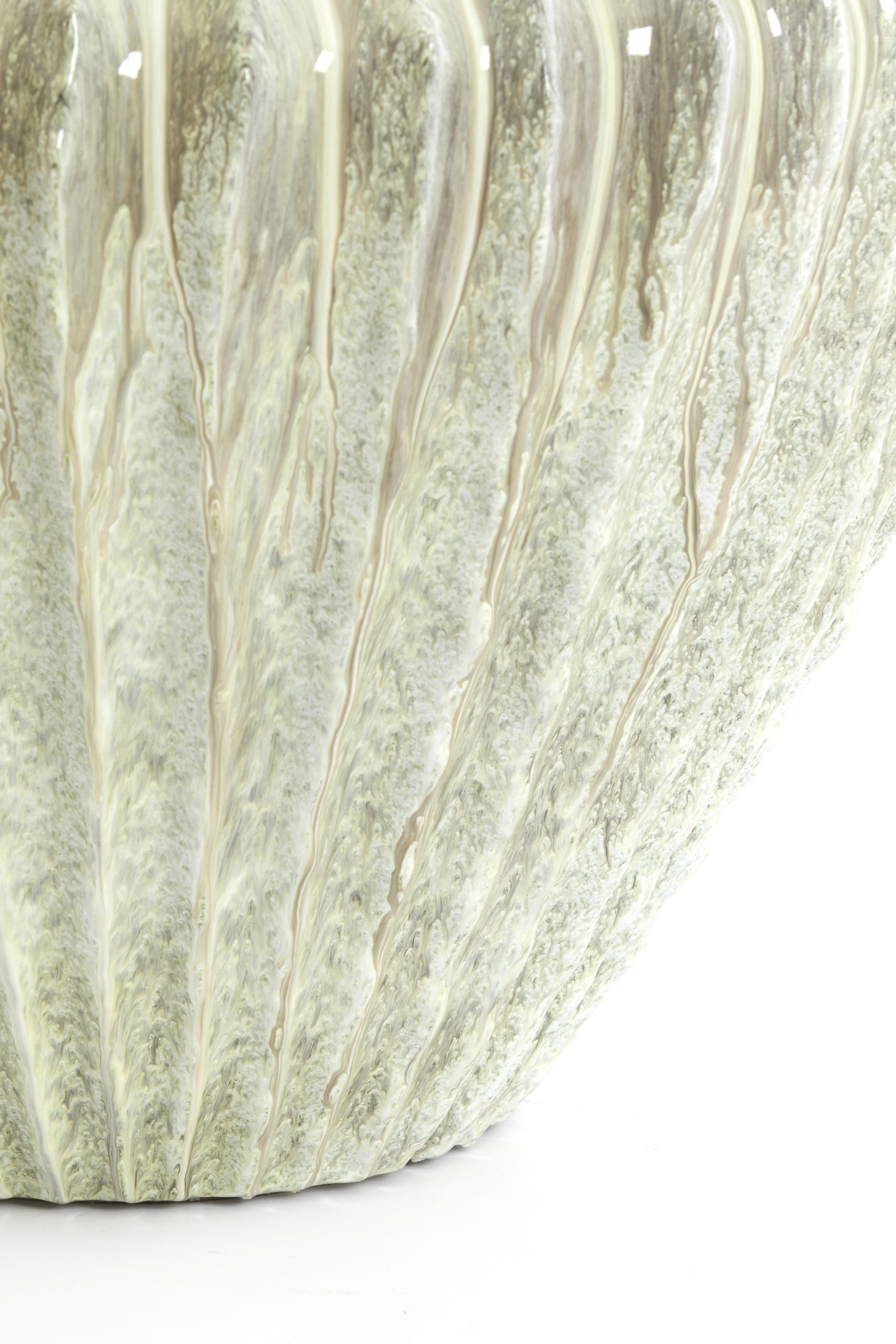 Light & Living Vaas deco Ø55x45 cm CACTI glans mint groen