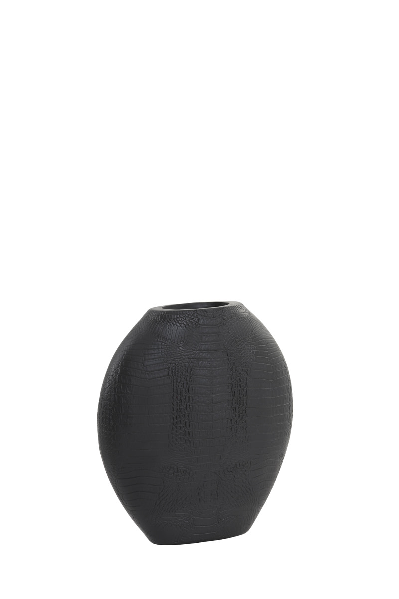 Light & Living Vaas deco 29,5x8x31,5 cm SKELD zwart