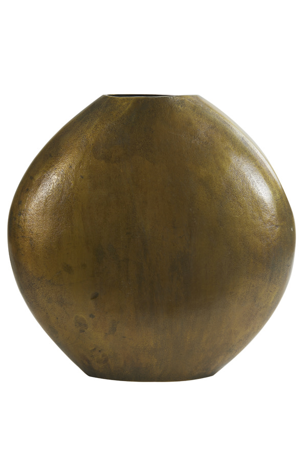 Light & Living Vaas deco 53x7x53 cm POSITANO ovaal plat antiek brons