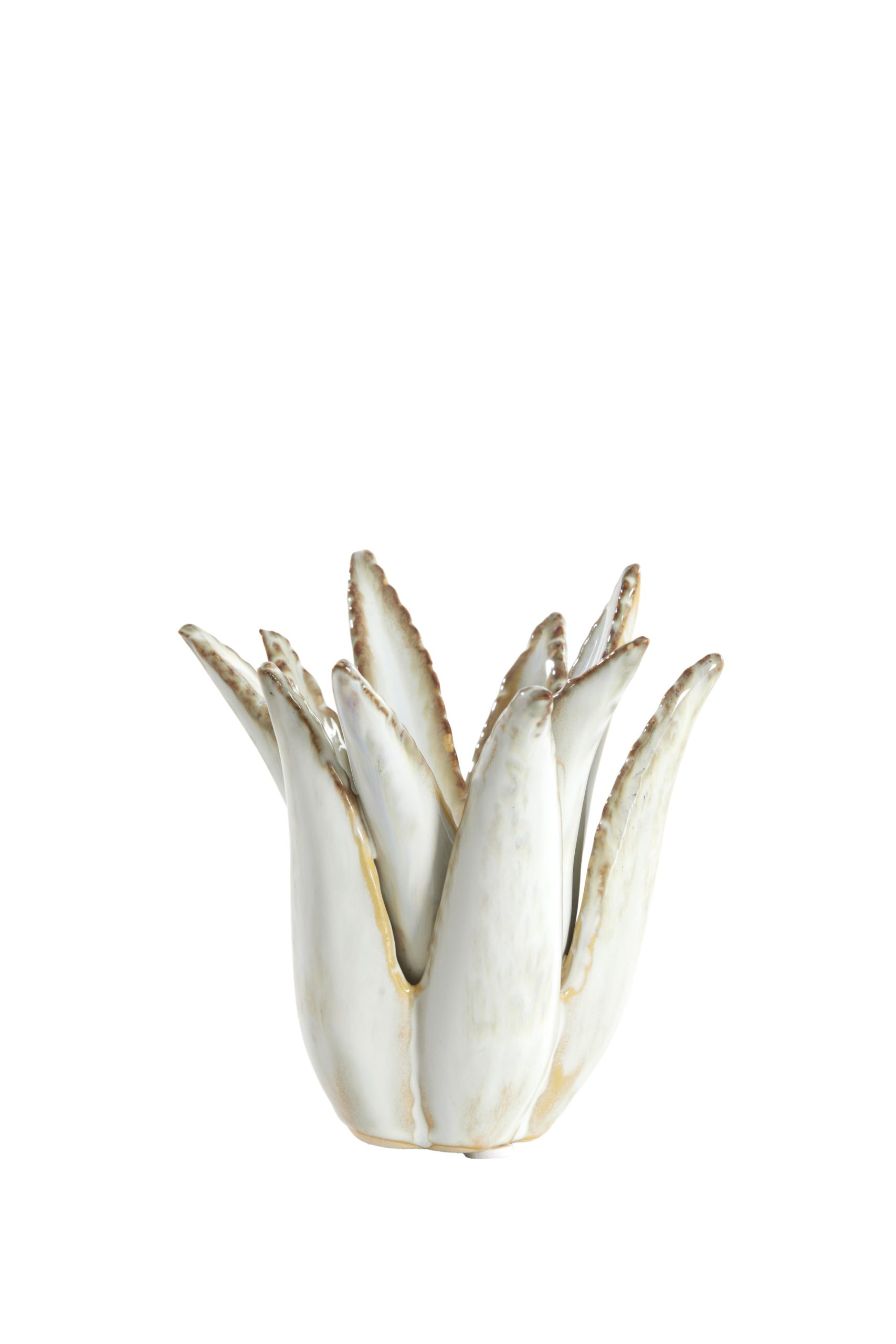 Light & Living Kandelaar Ø11,5x11,5 cm CACTUS keramiek crème