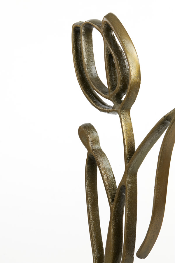 Light & Living Ornament op voet 24x8,5x45 cm TULIPANU antiek brons