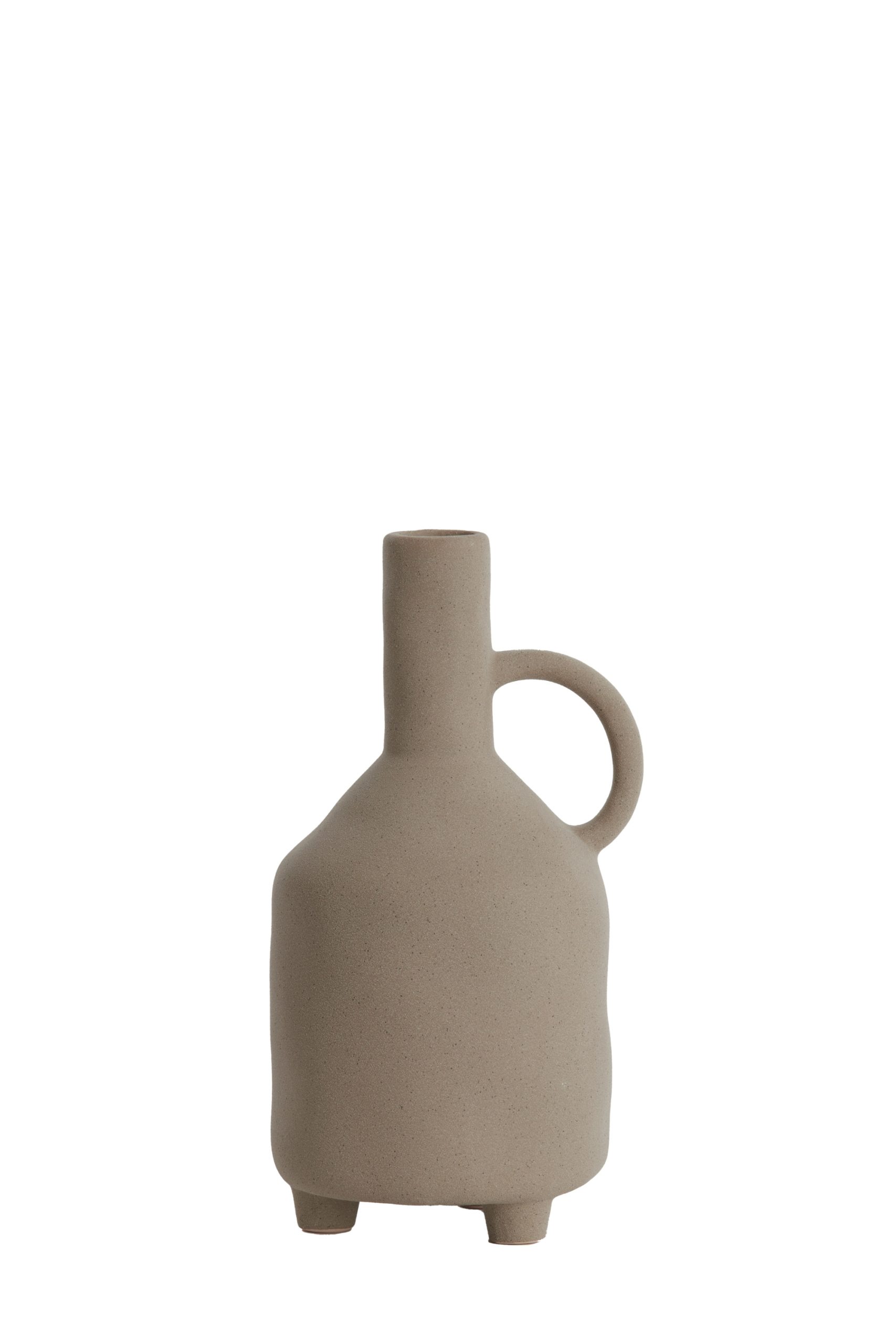 Light & Living Vaas deco 14,5x13x27,5 cm JONAI keramiek mat bruin
