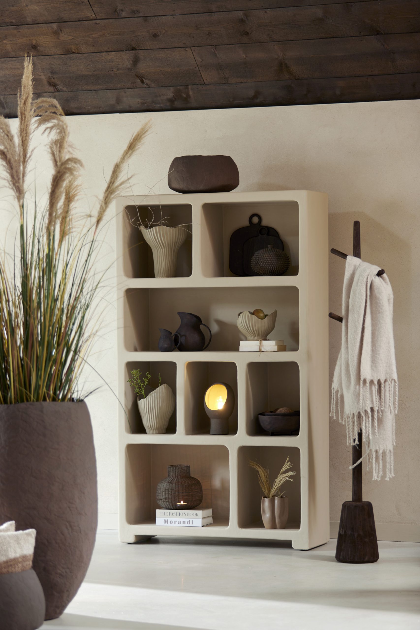 Light & Living Deco box Ø22,5x17 cm CALDRAS bruin