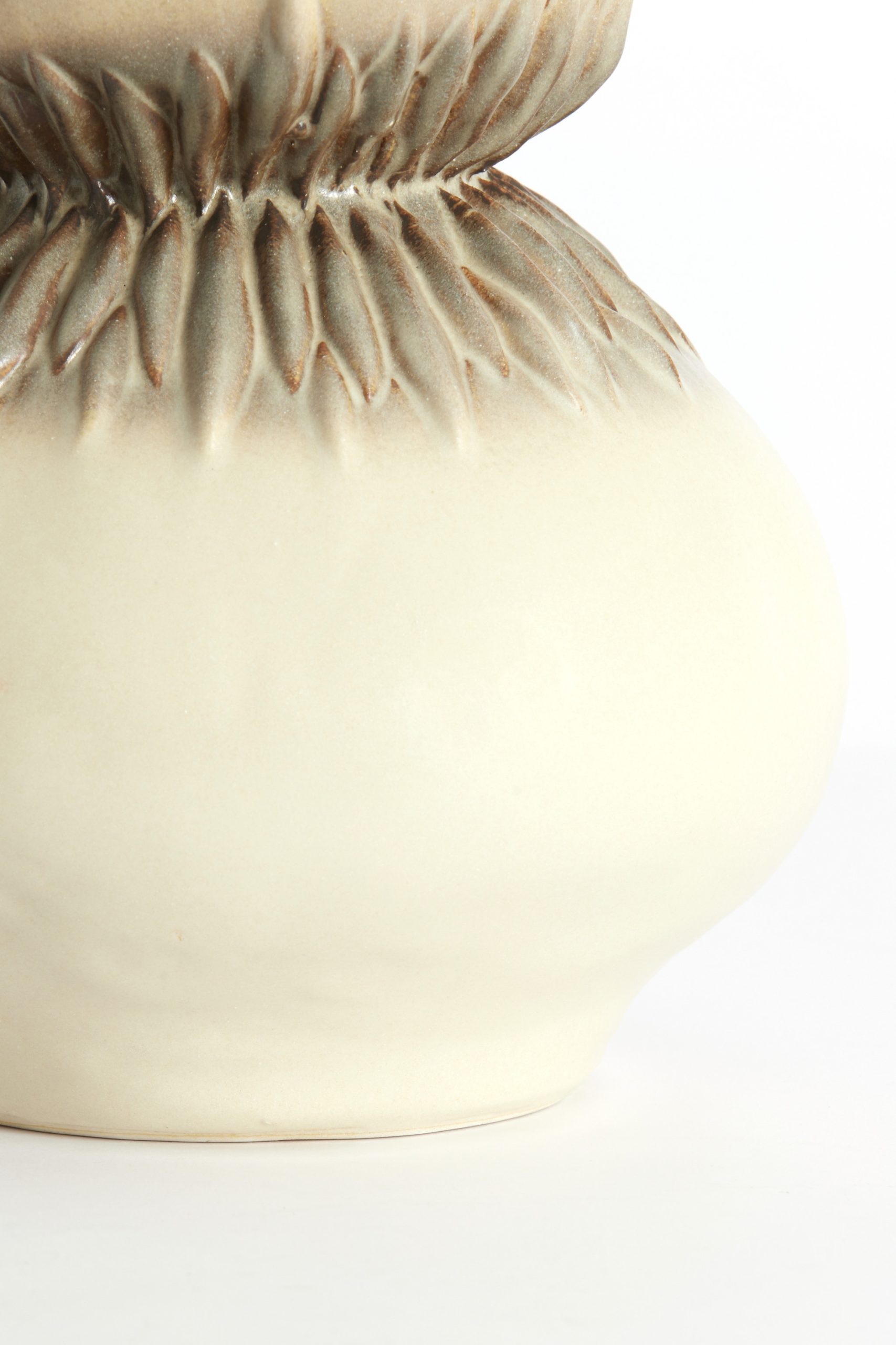 Light & Living Vaas deco Ø23,5x29,5 cm AVERA keramiek crème-bruin